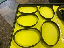 5 Hoover 12716 flats brushroll belts Hoover Dialamatic & Fantom Thunder