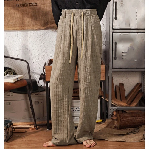 Mens Retro Loose Straight Pants Athletic Casual Sweatpants Hip Hop Trouser - Bild 3 von 10
