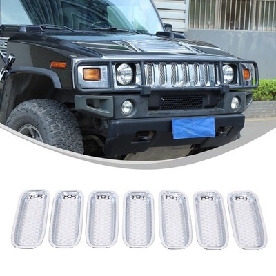 ABS-Frontgitter mit Chromglanz und Insektenschutzgitter für Hummer H2 2003-2007