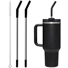 2Pcs Stainless Steel Straws for 40oz Tumbler Cup - Replacement Straws Only