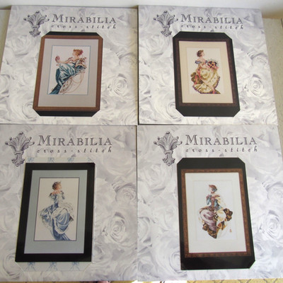 MIrabilia Cross Stitch Patterns Four Seasons Spring Summer Autumn Winter Queens