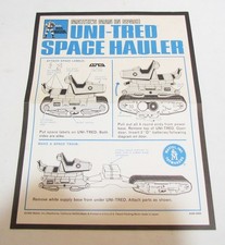 MAJOR MATT MASON 1968 ORIGINAL INSTRUCTIONS for UNI-TRED SPACE HAULER MATTEL VTG