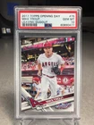 2017 Topps Opening Day Mike Trout #75 - PSA 10 - Los Angeles Angels