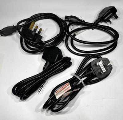 13A Stecker C5 Kleeblatt Steckdose Kabel 4er Set Netzkabel Stromversorgung Netz