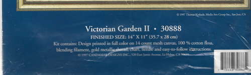 Candamar Victorian Garden II needlepoint kit, 30888 Re-packaged 1997 - Picture 3 of 6