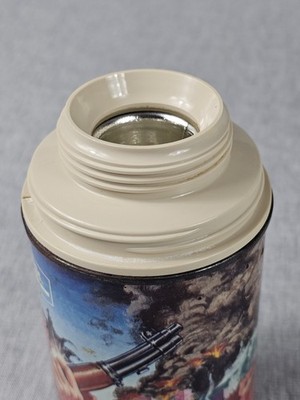 GI JOE Battle Kit Lunch Box Thermos 1965 KING SEELEY Army Vintage