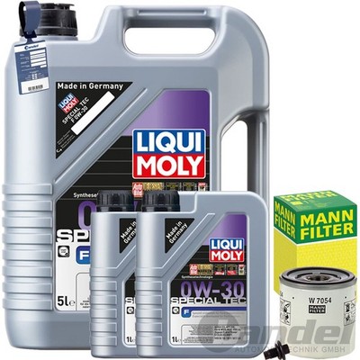 MANN FILTER ÖLFILTER+LIQUI 0W30 ÖL passend für MONDEO 5 GALAXY 3 FOCUS 4 KUGA 3