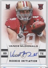2013 Panini Momentum Rookie Initiation Signatures 13/49 Vance McDonald Auto 1u9