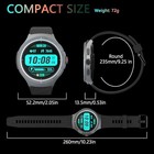 Military Smart Watch with Heart Rate Monitor/Compass/Flashlight/GPS, Modern-BK