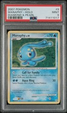 MANAPHY #9/130 HOLOFOIL 2007 POKEMON DIAMOND & PEARL PSA 9 MINT