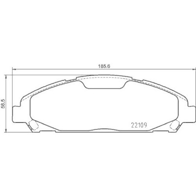 Bremsbelagsatz Scheibenbremse Hella 8DB 355 032-991 für Ford Ford Usa