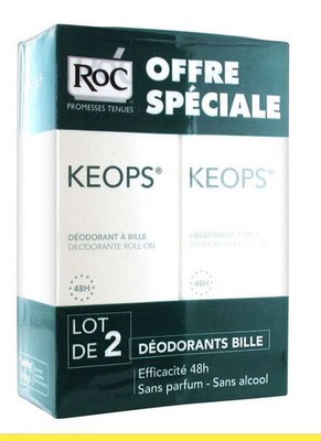 RoC Keops Roll-On Deodorant 2 x 30ml