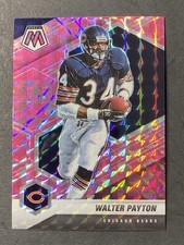 2021 Panini Mosaic Walter Payton Camo Pink Prizm Parallel Chicago Bears #42