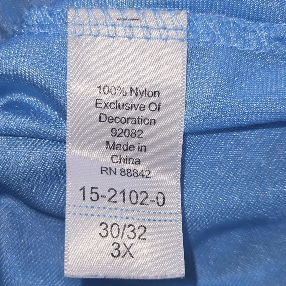 Camisón largo fluido Only Necessities 3X azul sexy maricón femenino sedoso  Foto 4 de 4