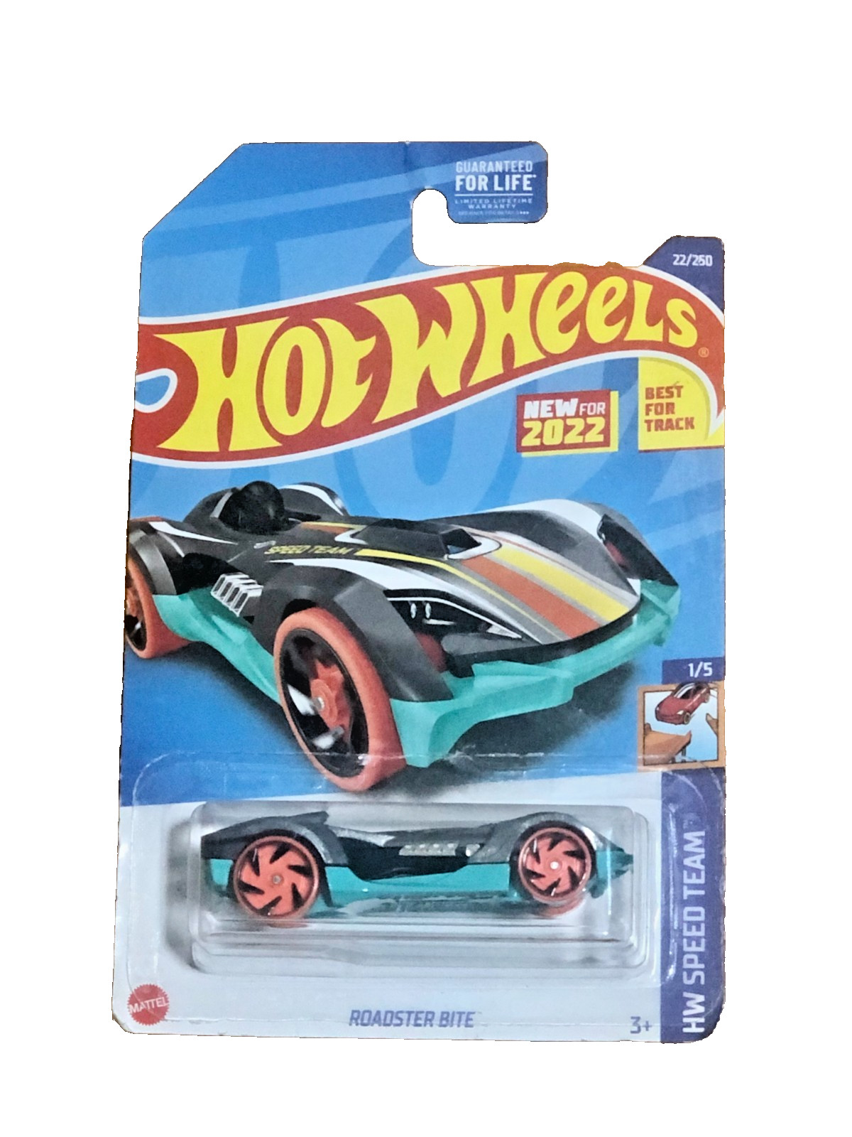 2022 Hot Wheels Roadster Bite #22/250 HW Speed Team 1/5 FACTORY SEALED 🌟NEW🌟