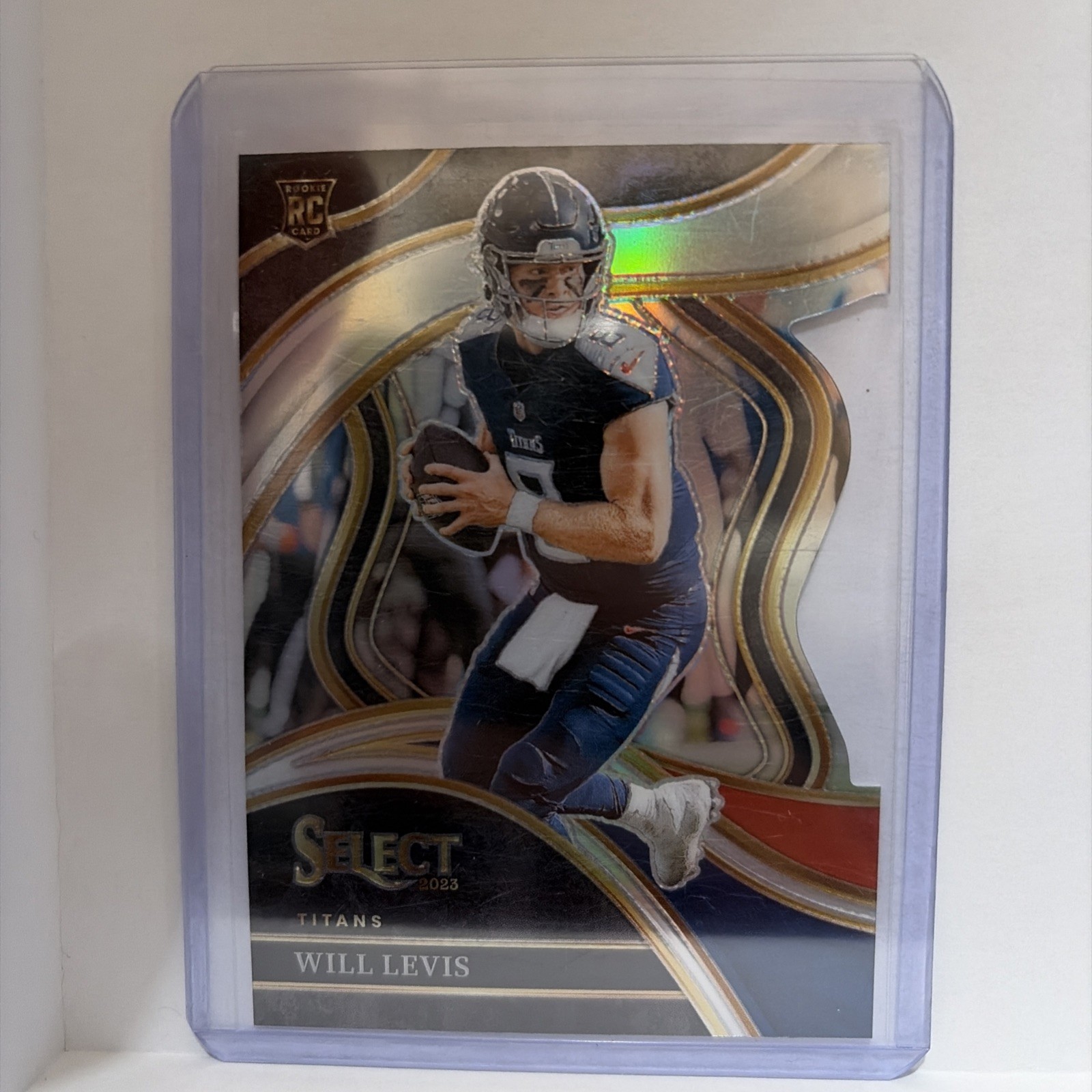 Will Levis (RC) 2023 Panini Select - Club Level Red & Blue Prizm Die-Cut #206