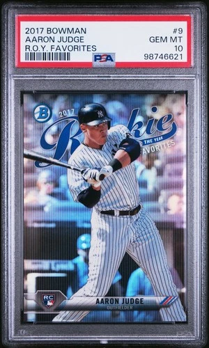 2017 Bowman Rookie Of The Year Favorites #9 Aaron Judge PSA 10