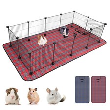 Pet Playpen with Mat, Small Animal Cage with Mat, Guinea Pig Cages, Puppy Pen fo
