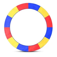 Multi Color 15 FT Trampoline Safety Pad EPE Foam Spring Cover Frame Replacement