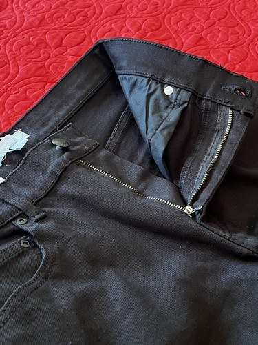 NWT ANTONIO MELANI BLACK JEANS SIZE 31 HIGH RISE KICK STRAIGHT - Picture 6 of 11