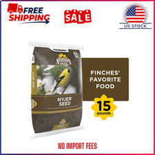 Audubon Park Nyjer Seed Wild Bird Food, Dry, 1 Count per Pack, 15 lb. Bag Seed