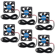 6PCS DC 5V 50Mm Fan USB Brushless Cooling Fan, 5010 5V USB Speed 4200 RPM Fan fo