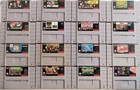 Super Nintendo SNES 16 Games Bundle Lot, Mega Man X, Super Street Fighter II