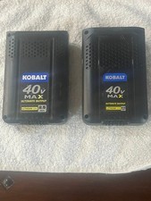2x Kobalt 40V MAX Lithium Batteries 1 2.0Ah  1 2.5 Ah For Parts or Repair