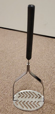 Made in USA Vintage EKCO Forge Oval Potato Masher Ricer, about 11" long