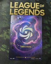 Riftbound: League of Legends Spiritforged Chaos Rune Alternative Art #R05a — live eBay listing
