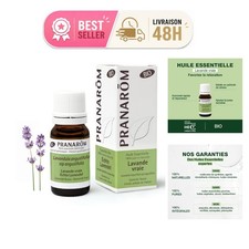 PRANARÔM Huile Essentielle Lavande Vraie Bio 10 ml - Relaxation & Sommeil