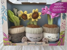 Russ Greenhouse Succulent Potted Plant Plush Box Set Of 3