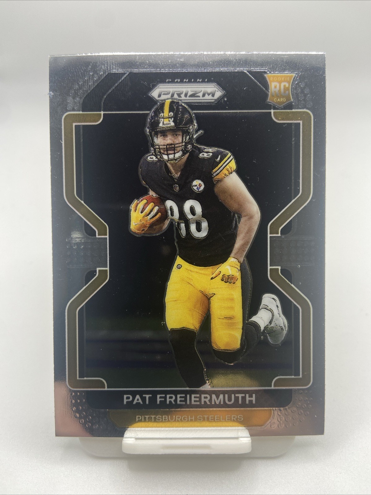 Pat Freiermuth 2021 Panini Prizm Rookie Card #362, Pittsburgh Steelers