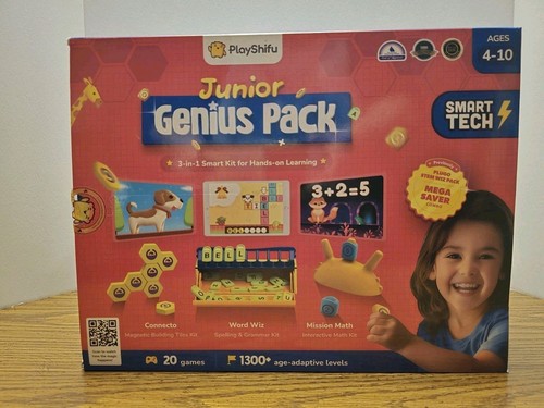 Plugo STEM Wiz by PlayShifu- Count, Letters & Link, Math, Words, Puzzles 4-10yrs - Picture 2 of 15