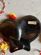Six Pair Of Vintage Hand-Carved Handmade Wood Castanets