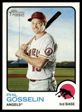 2022 Topps Heritage Phil Gosselin Los Angeles Angels #345