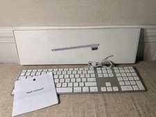 Apple A1243 Wired USB Keyboard Numeric Keypad Aluminum For Mac iMac Pro Air