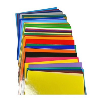 62 12x12 Oracal 651 Intermediate Assorted Colored Vinyl Sheets Craft Bundle