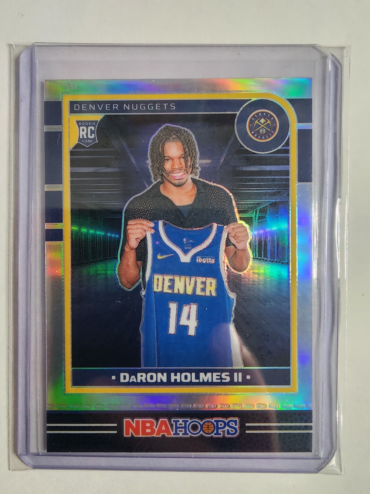 2024-25 Panini NBA Hoops - DaRon Holmes #252 Premium Edition Silver Prizm (RC)