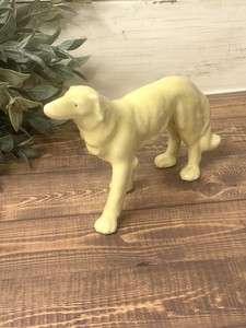 Whippet Racing Dog White Ceramic Figurine Vintage Japan | Vintage Figurine Dog
