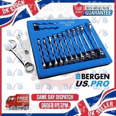 US PRO 14-TEILIGES KURZ REICHWEITE SCHRAUBENSCHLÜSSEL-SET 6 MM-19 MM