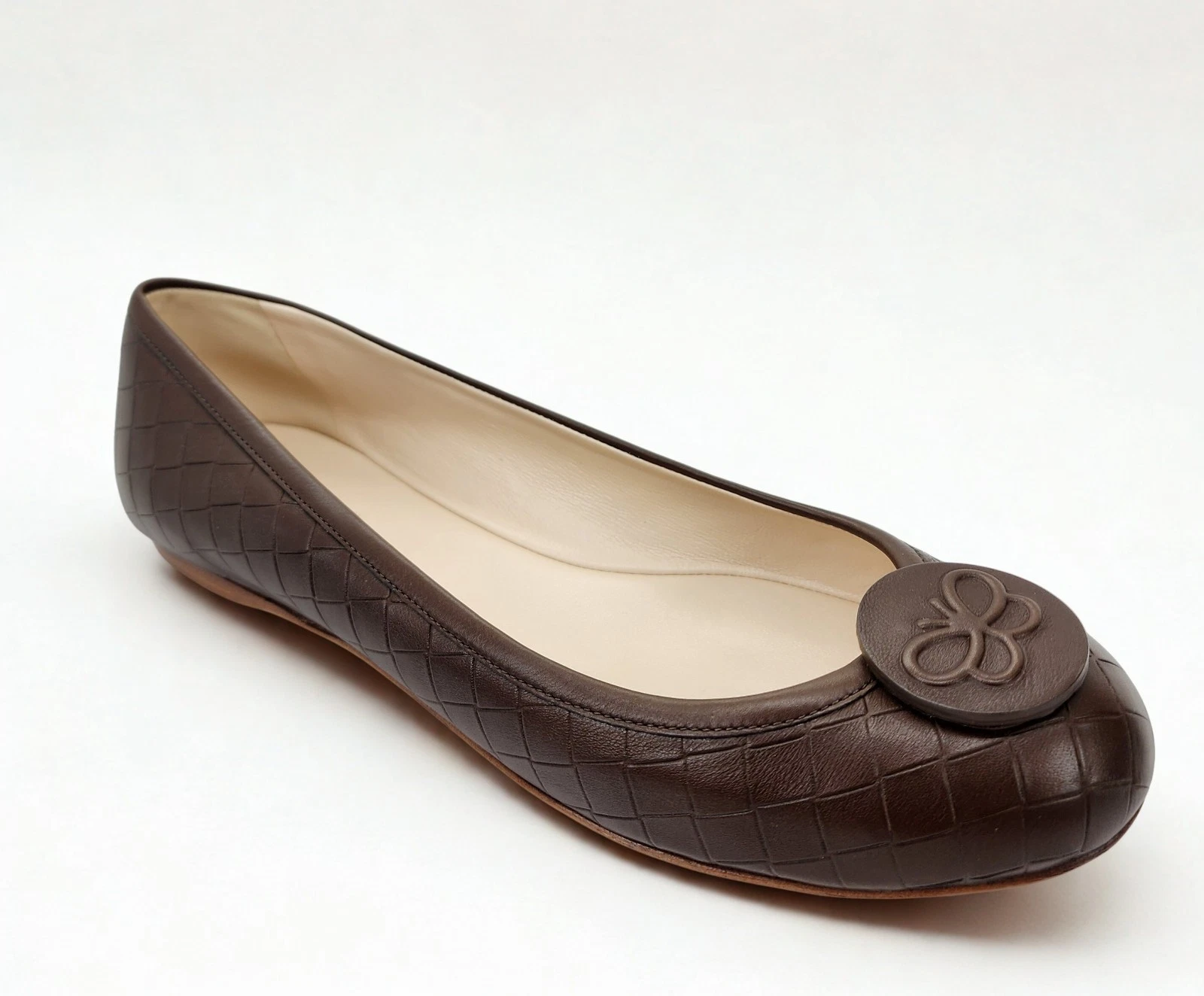 Bottega Veneta — Bottega Veneta Brown Quilted Leather Flats Size 38 – Unused with Box