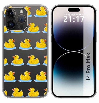 Transparente Silikonhülle Kompatibel Mit IPHONE 14 PRO MAX (6.7) Entwurf Ente D