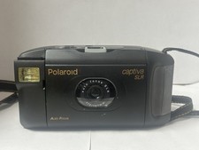 Black Polaroid Captiva SLR Vintage Instant Camera Auto Focus Classic Design