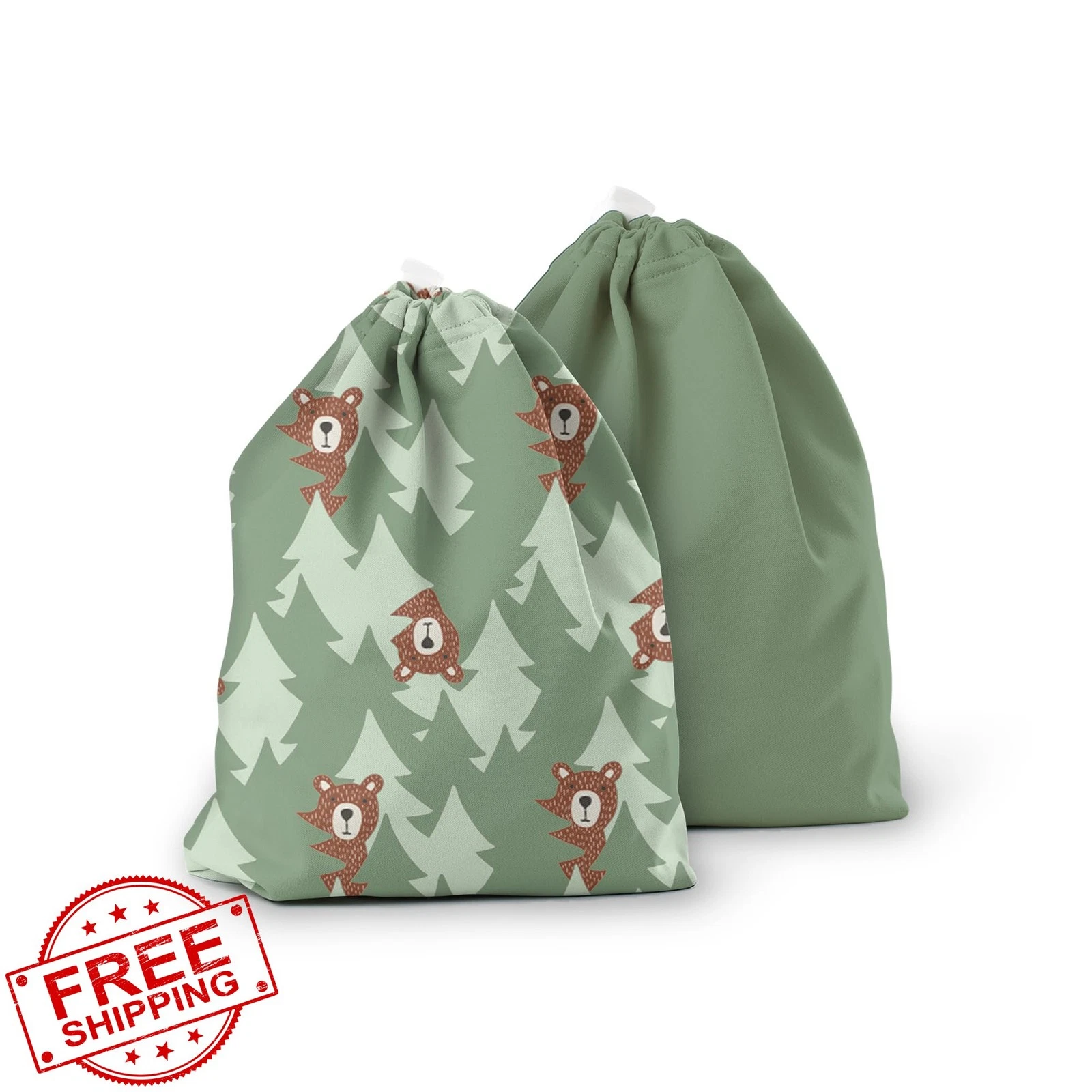 Esembly Ditty Bag Duo Wet Bags Set of 2 Bear Aloe