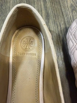 Zapatos planos de ballet Tory Burch de cuero rosa para mujer talla 9 - Imagen 1 de 4