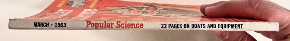1963 Mar POPULAR SCIENCE Buying a Boat WENHER VON BRAUN ON SPACE hybrid copters - Image 3 of 4