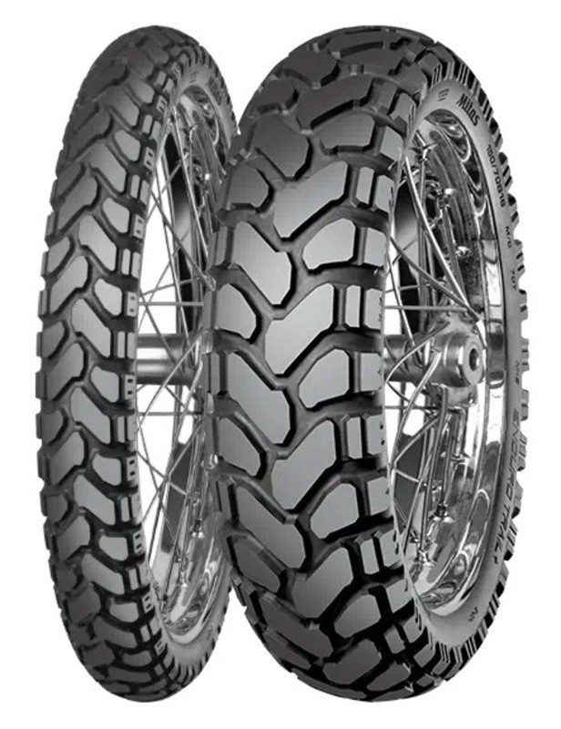 Pneu avant 100/90-19 MITAS ENDURO TRAIL+ tout-terrain et route pour gros trail
