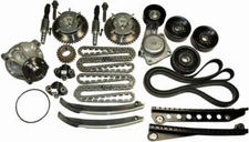 Engine Timing Chain and Accessory Drive Belt Kit with Water Pump 9-0391SBK6A