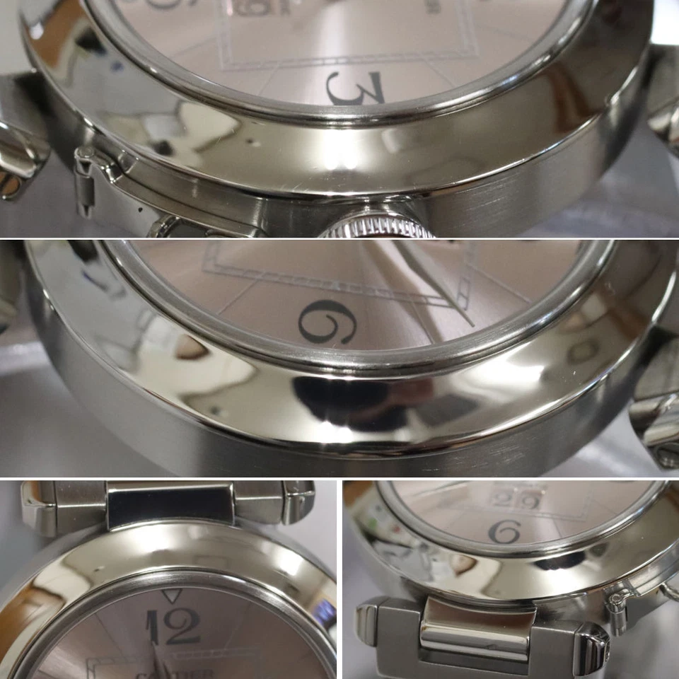 Reloj de pulsera Cartier Pasha C Big Date W31058M7 automático de acero inoxidable para mujer Foto 3 de 4